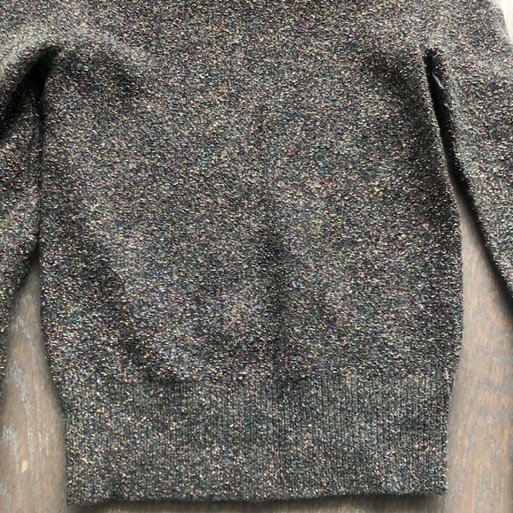 Ann Taylor Grey metallic sparkly sweater - Picture 5 of 7